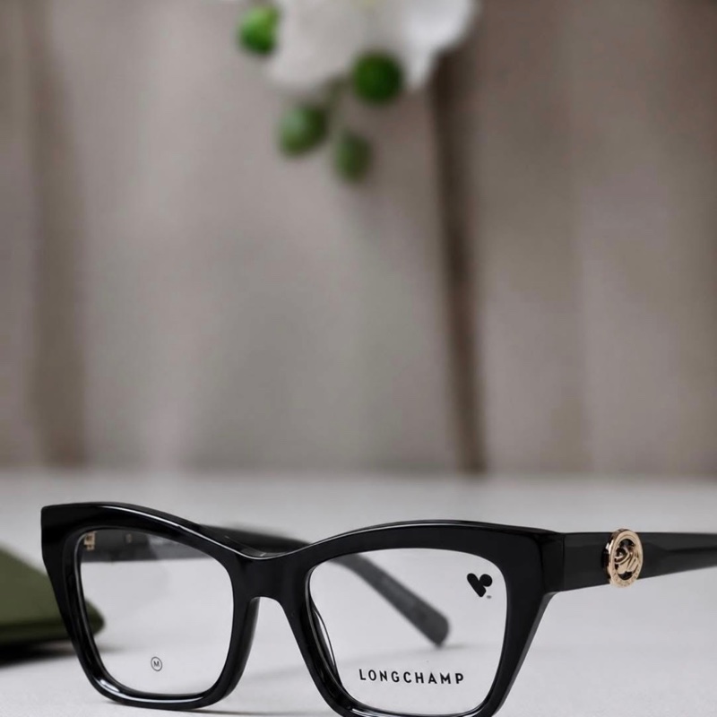 Longchamp 黑框貓眼眼鏡-1