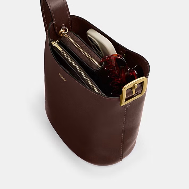 Coach Bleecker Bucket Bag(小款21水桶包)/ maple深咖色-6
