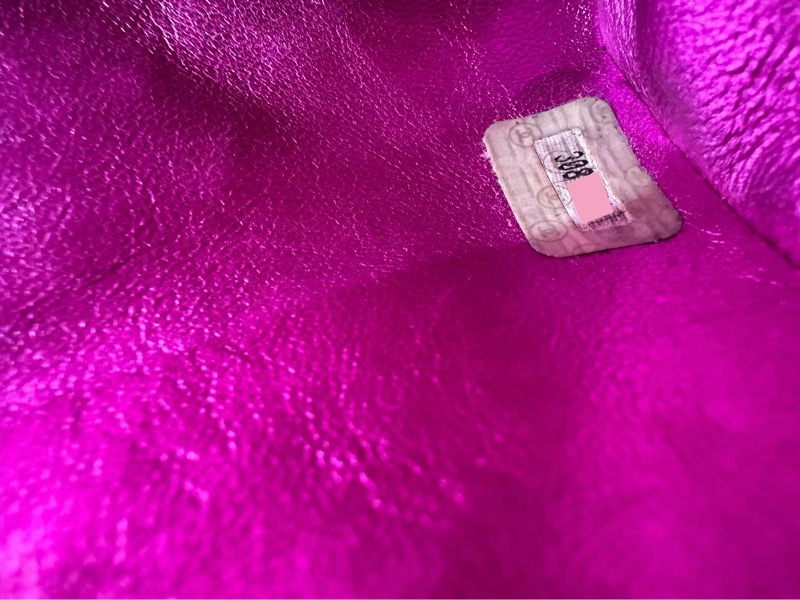 Chanel Vintage 94-96 Lambskin Leather Pink Quilted CC Hardware Mini Duma Backpack-9