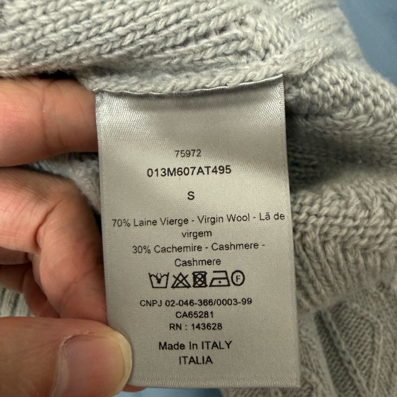 Dior CD Diamond wool & cashmere turtleneck S 毛衣-4