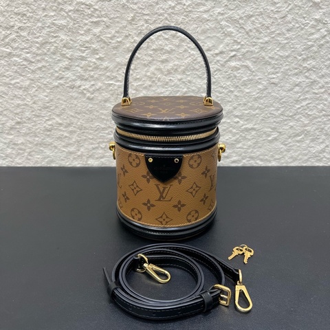 98.99新芯片款LV路易威登cannes發財桶 雙色拼接老