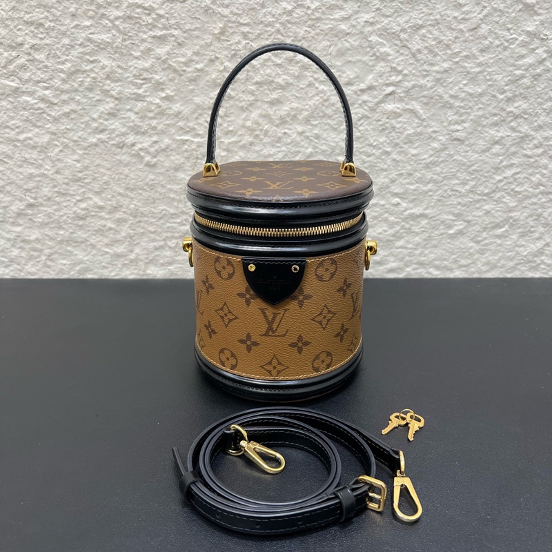 98.99新芯片款LV路易威登cannes發財桶 雙色拼接老-0