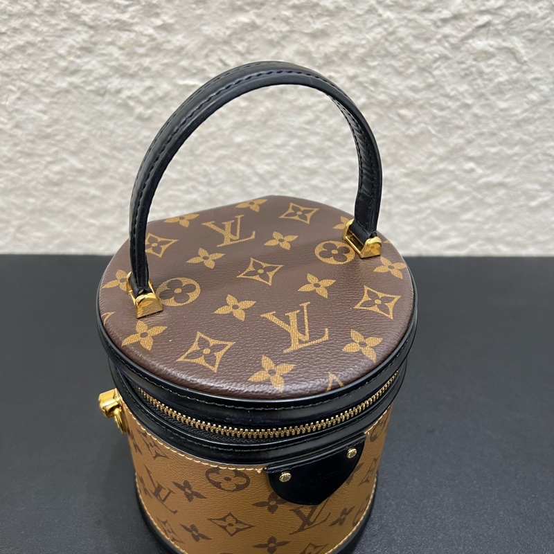 98.99新芯片款LV路易威登cannes發財桶 雙色拼接老-5