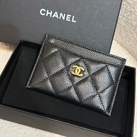 Chanel 經典款 荔枝皮 卡夾