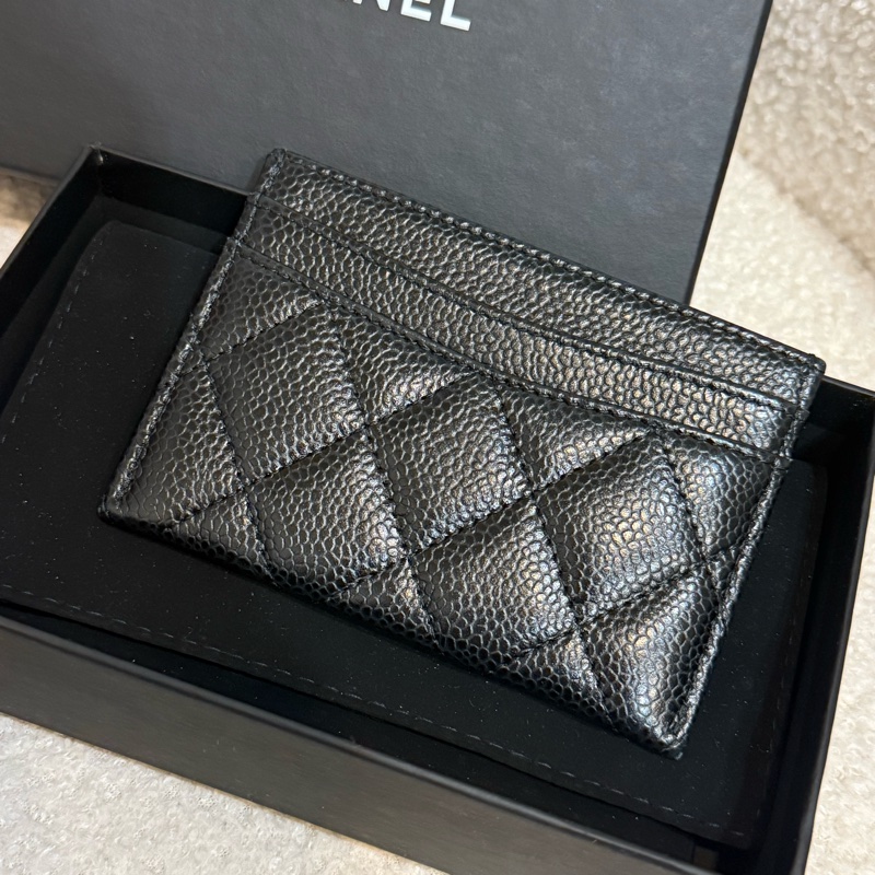 Chanel 經典款 荔枝皮 卡夾-1