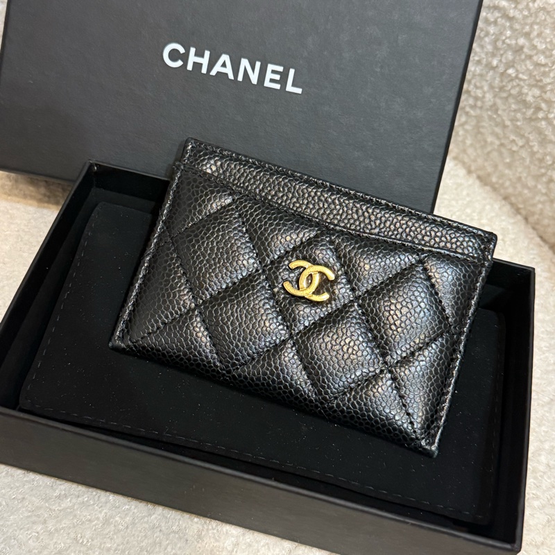 Chanel 經典款 荔枝皮 卡夾-11