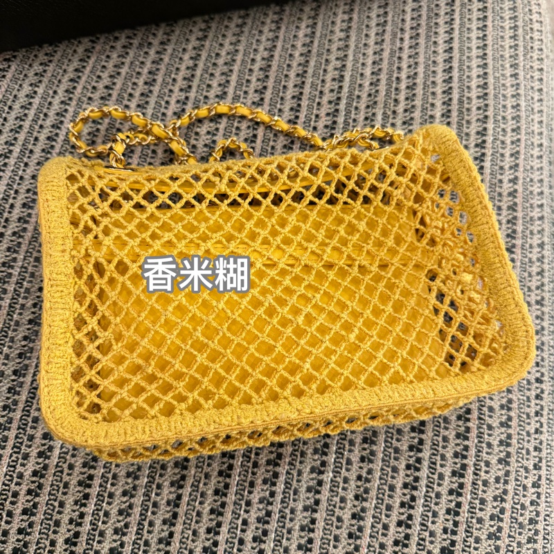 Chanel香奈兒26M coco beach沙灘系列網面CF mini限定-2
