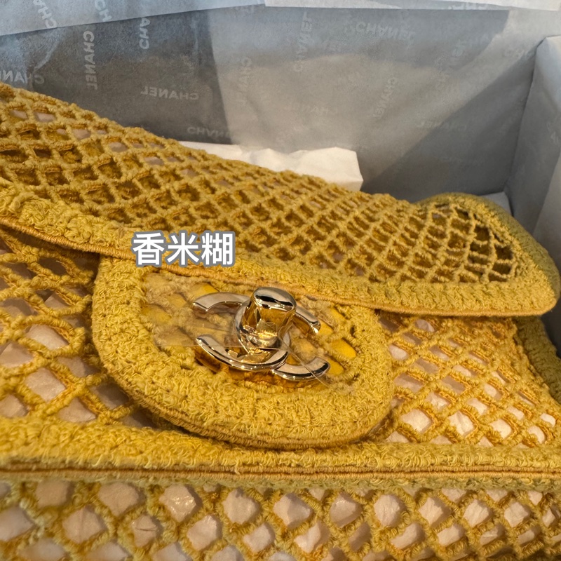 Chanel香奈兒26M coco beach沙灘系列網面CF mini限定-4