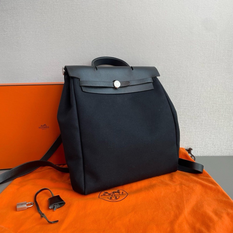 🐎Hermes愛馬仕|黑色herbag雙肩包|98新|框H刻-3