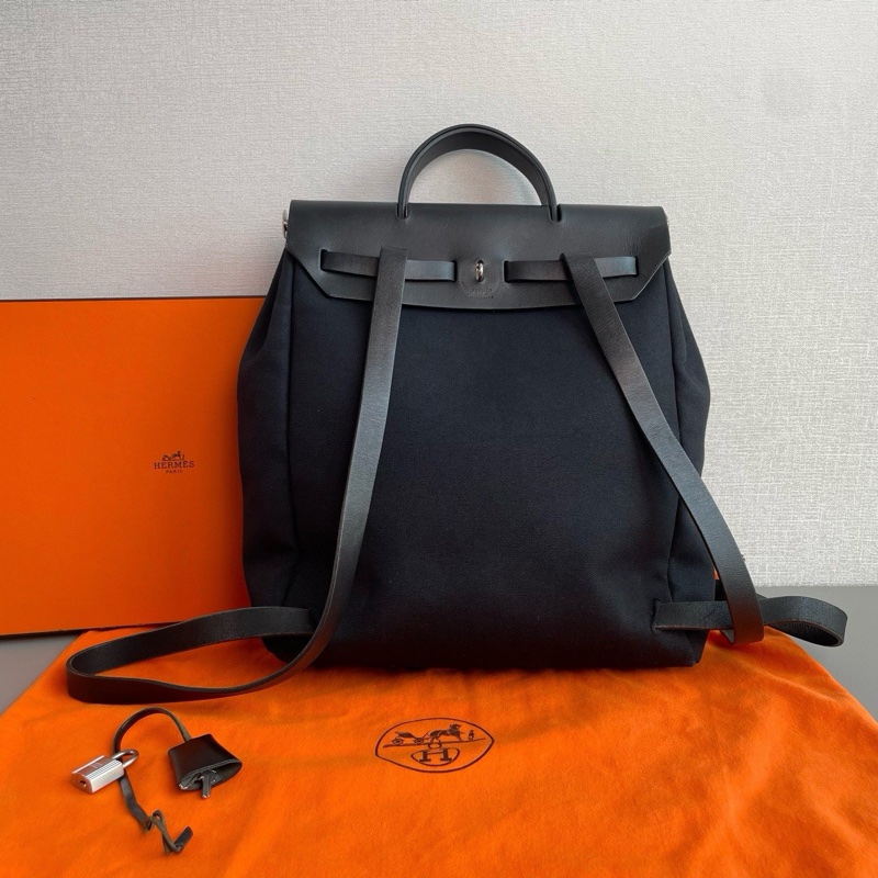 🐎Hermes愛馬仕|黑色herbag雙肩包|98新|框H刻-5