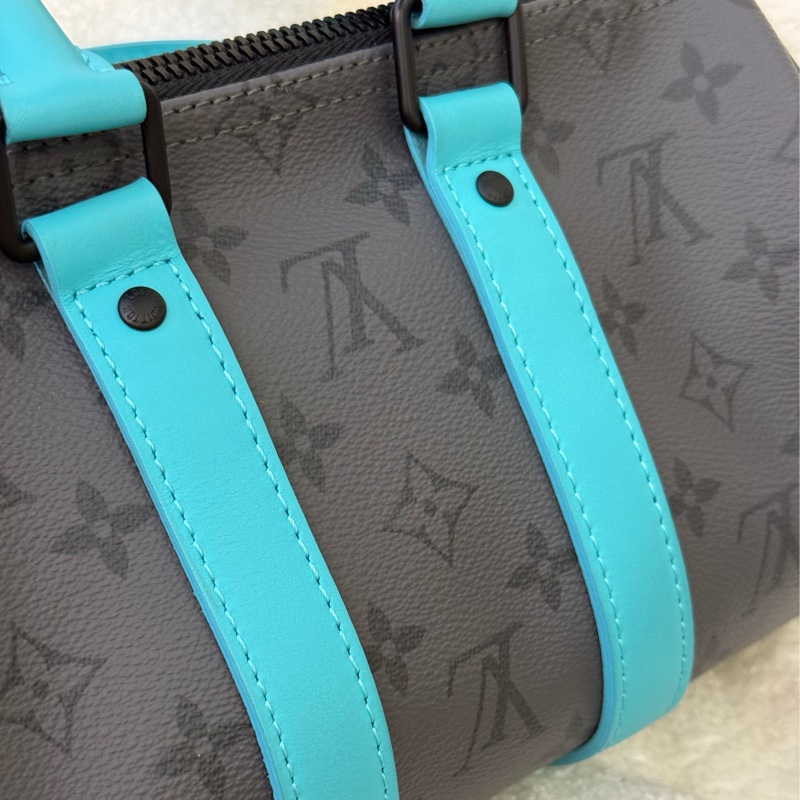Lv keepall 25冰川藍 ✨最新晶片款-7