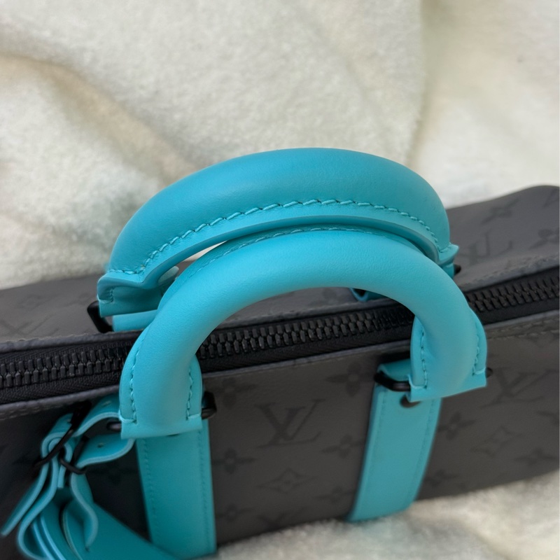 Lv keepall 25冰川藍 ✨最新晶片款-9