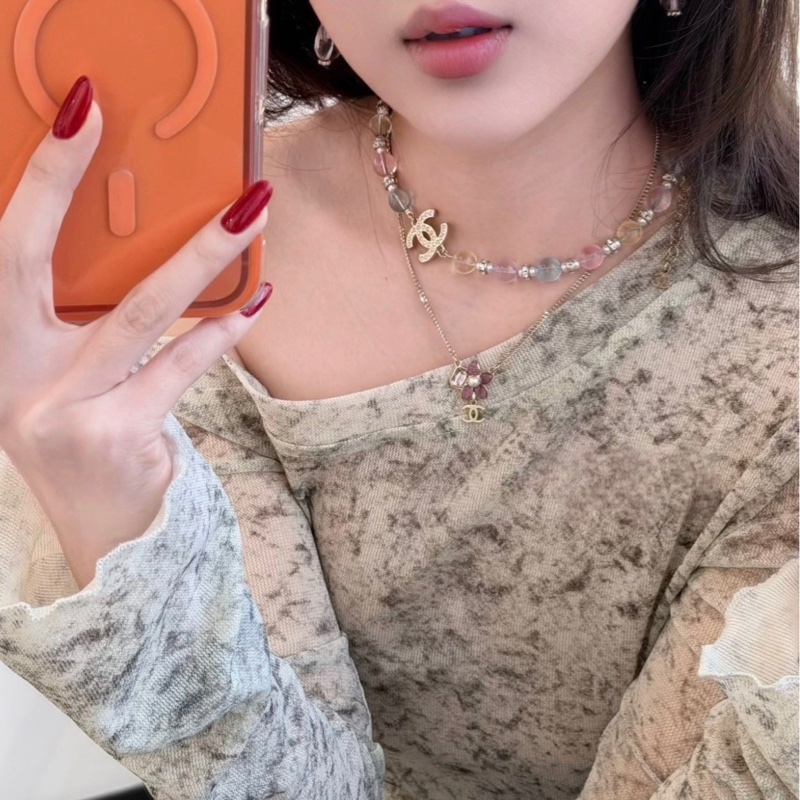 Chanel香奈兒26C彩色琉璃珠choker項鍊-4