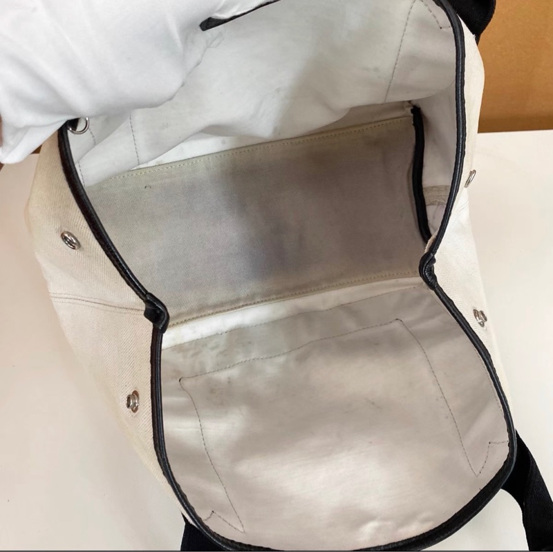 巴黎世家Balenciaga黑白熊猫拼色帆布托特包小號-11