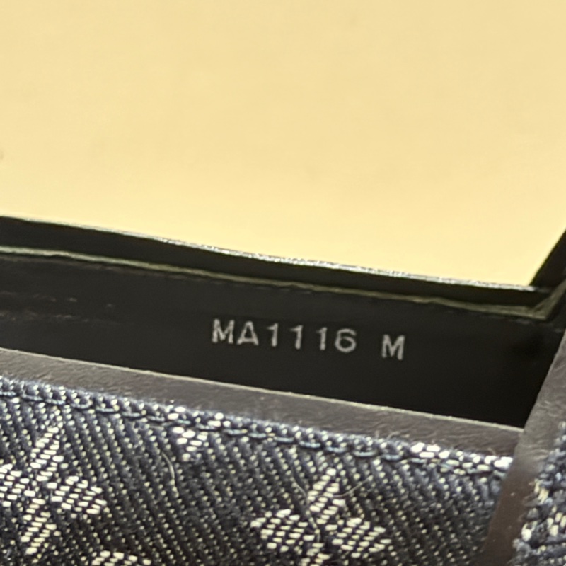 914intheair精品代購『只穿一次閒置』Lv Louis Vuitton 路易威登 單寧牛仔深藍漁夫鞋 草編鞋 38-17