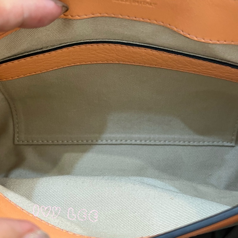 Chloe 牛皮皮革 Faye day bag 鏈扣 斜背包 肩背包 粽橘 粉橘 正品 二手精品-11