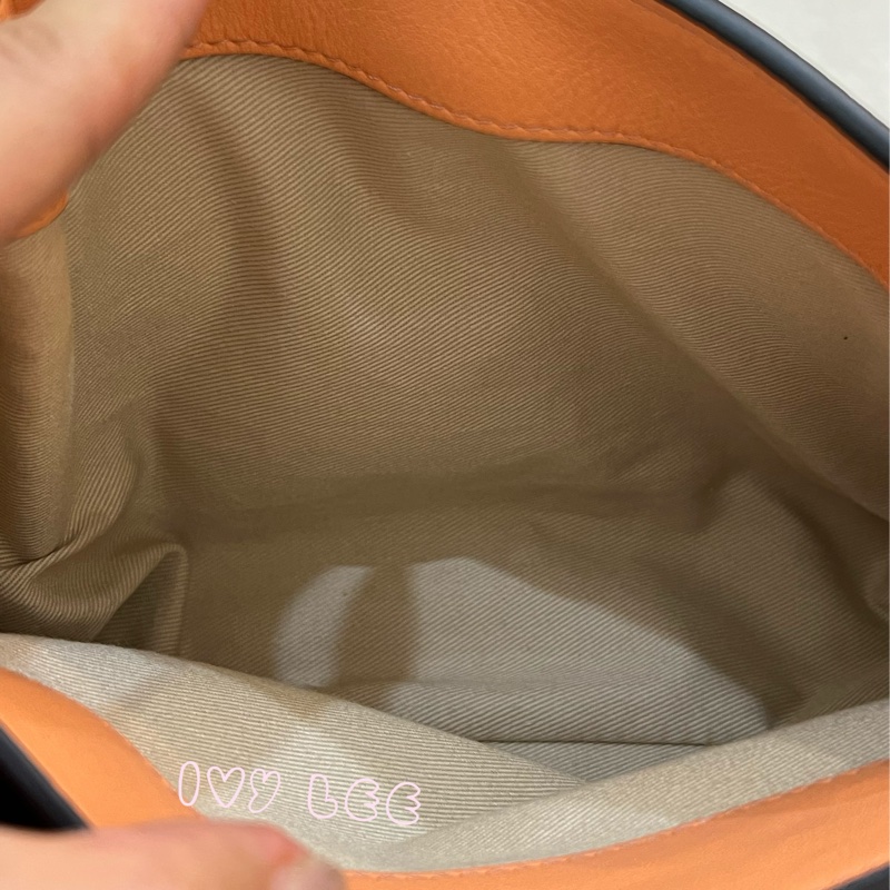 Chloe 牛皮皮革 Faye day bag 鏈扣 斜背包 肩背包 粽橘 粉橘 正品 二手精品-14