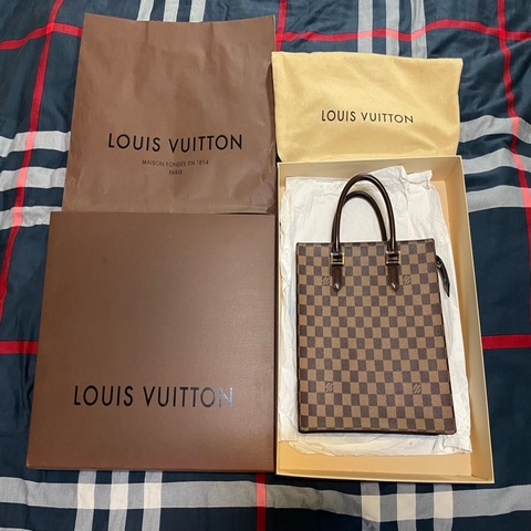 LOUIS VUITTON LV 路易威登 棕色 棋盤格帆布 Venice 手提包 N51145 (已停產美品 )