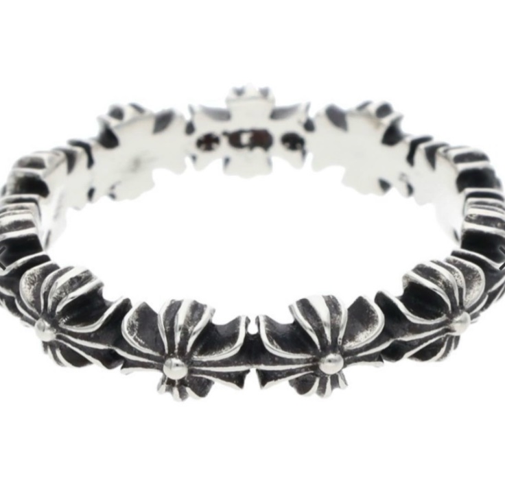 Chrome hearts tiny e 戒指 克羅心戒指 us8 全新帶票 克羅心-5