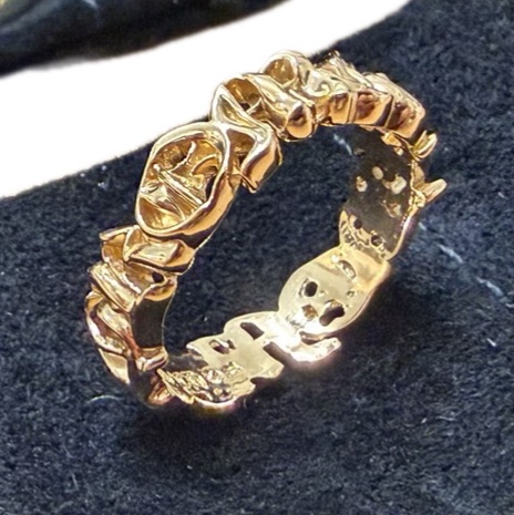 Chrome hearts 22k spellout 戒指 us8 克羅心戒指 全新帶票 金戒指 克羅心-1