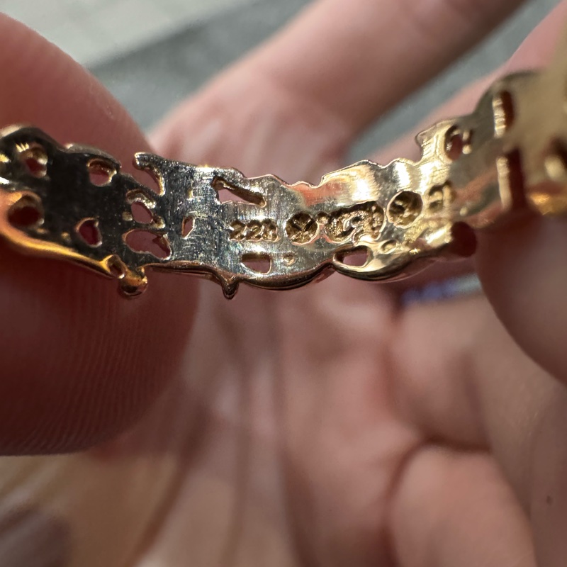 Chrome hearts 22k spellout 戒指 us8 克羅心戒指 全新帶票 金戒指 克羅心-2