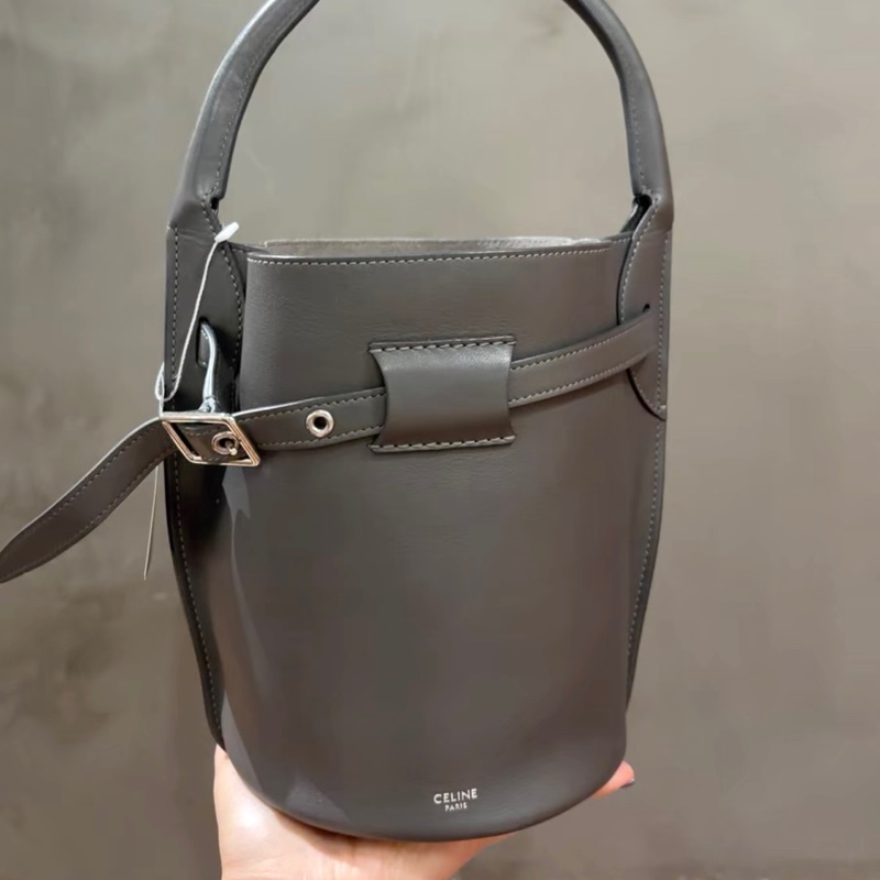 全新🈶購證❤️ celine #水桶包 #錫器灰色 #nano bigbag #bucket-4
