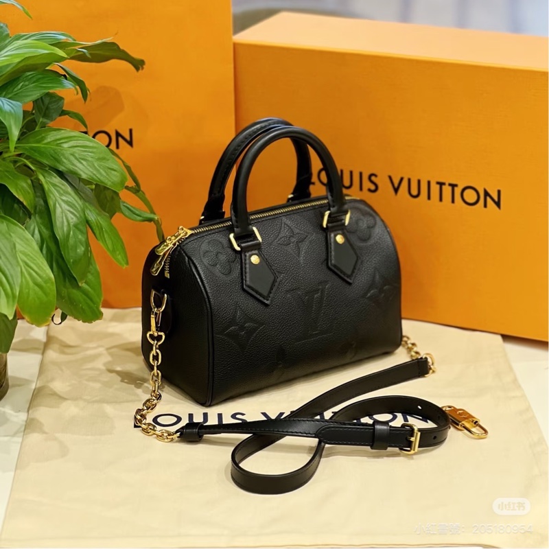 大全配🈶購證❤️晶片款❤️#lv #黑色 #speedy20 #全皮 #枕頭包-2