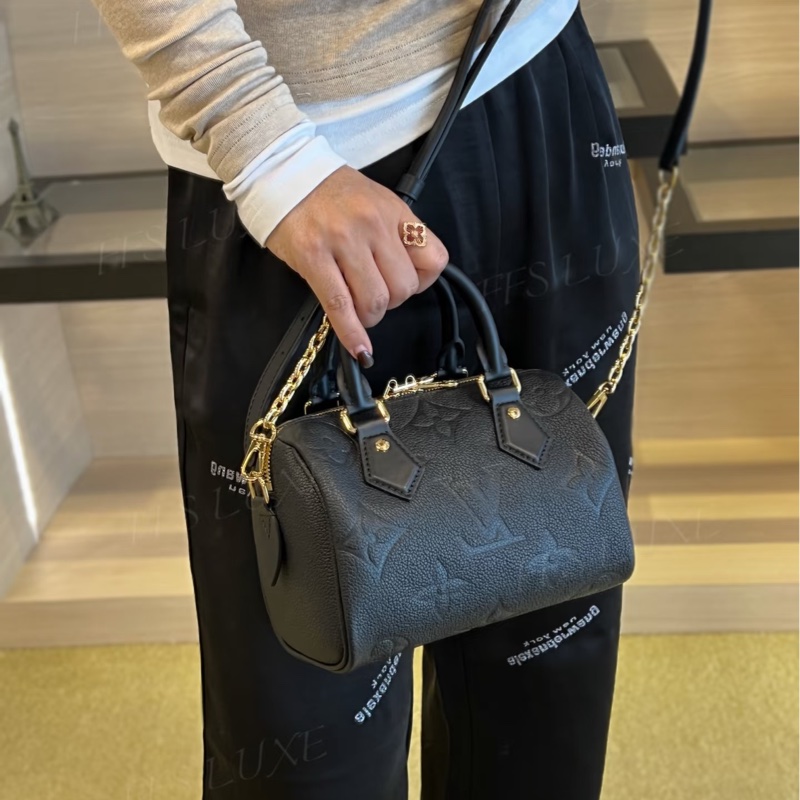 大全配🈶購證❤️晶片款❤️#lv #黑色 #speedy20 #全皮 #枕頭包-5