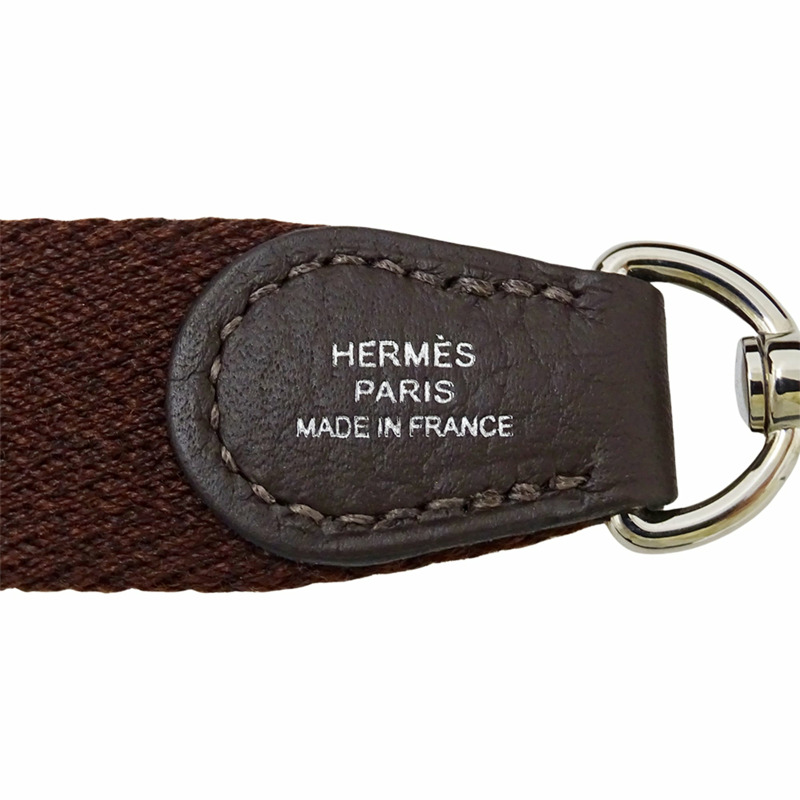 愛馬仕 HERMES 手提包,女士品牌單肩包,Evelyne TPM,Taurillon Clemence 皮革,深棕色,銀色五金,迷你 W 印記。-5