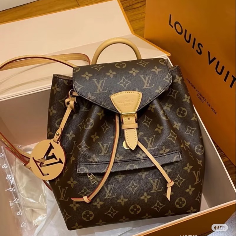 全新全配🈶晶片❤️ lv #老花 #新款 #雙肩包 #小號-1