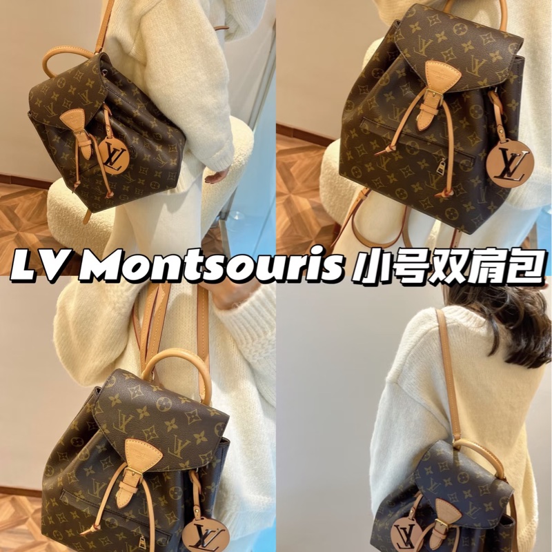 全新全配🈶晶片❤️ lv #老花 #新款 #雙肩包 #小號-3