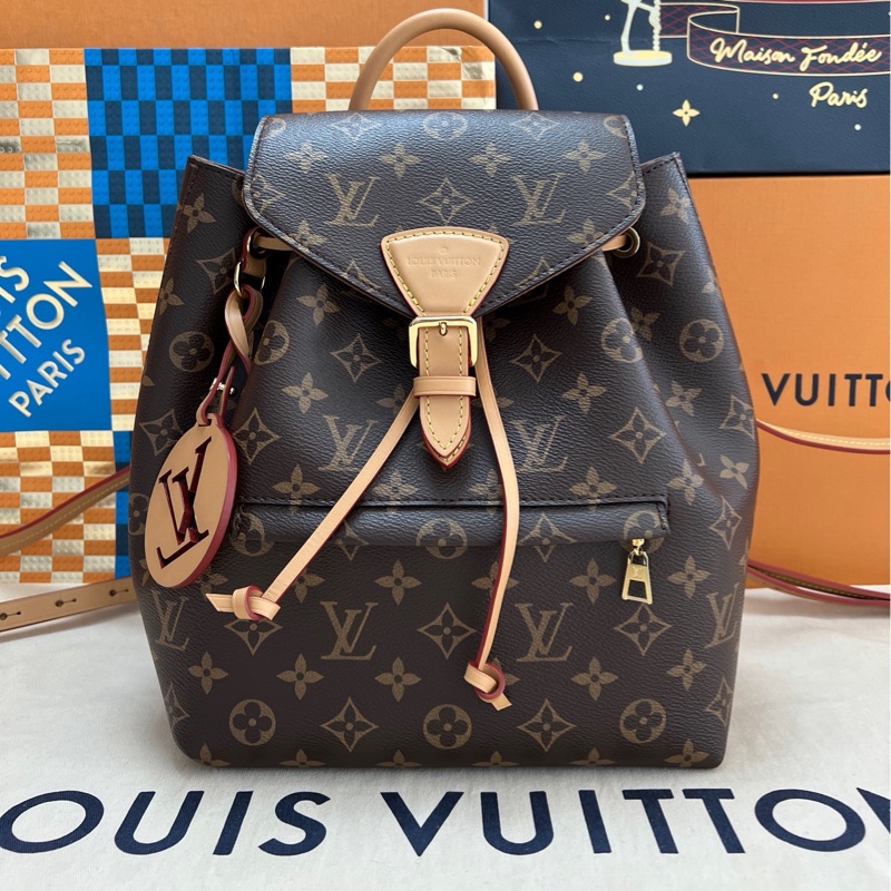 全新全配🈶晶片❤️ lv #老花 #新款 #雙肩包 #小號-5
