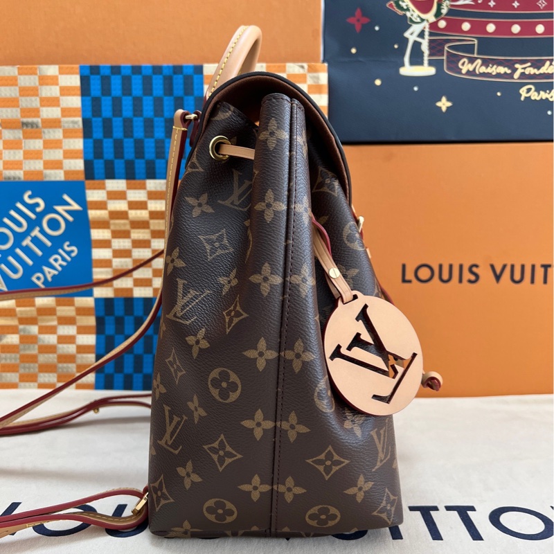 全新全配🈶晶片❤️ lv #老花 #新款 #雙肩包 #小號-6