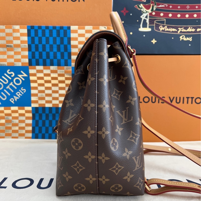 全新全配🈶晶片❤️ lv #老花 #新款 #雙肩包 #小號-8