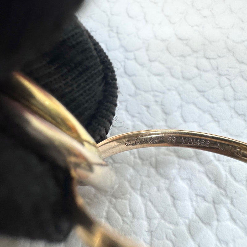 卡地亞Cartier 18K三色金Trinity小型款三環戒指CRB4235159 經典永恆現貨 💍-10