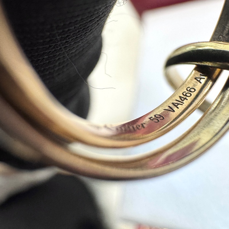卡地亞Cartier 18K三色金Trinity小型款三環戒指CRB4235159 經典永恆現貨 💍-22