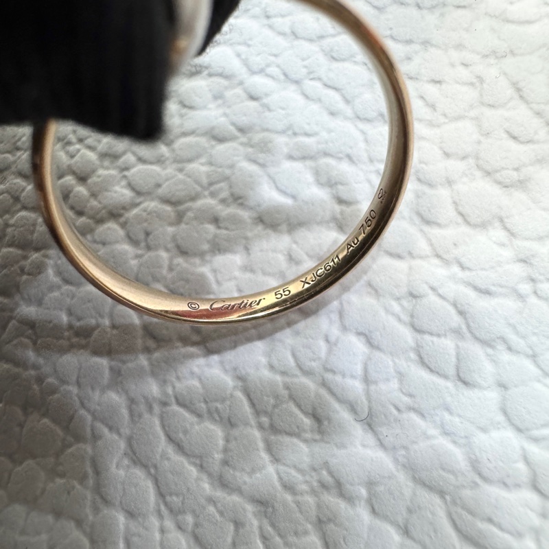 卡地亞Cartier 18K三色金Trinity小型款三環戒指CRB4235155 經典永恆現貨 💍-14