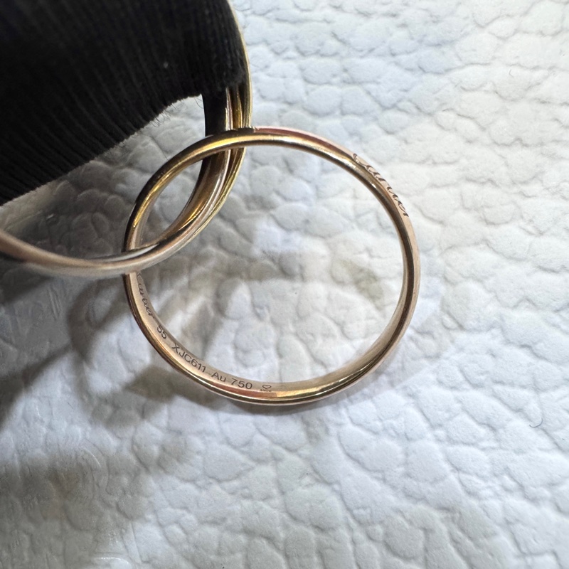 卡地亞Cartier 18K三色金Trinity小型款三環戒指CRB4235155 經典永恆現貨 💍-16