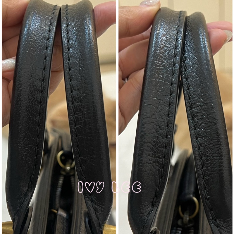 Gucci Libelle 兩用皮革手提包 斜背包 516459 黑色 金 虎頭 正品 二手精品-5