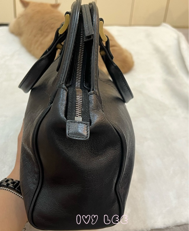 Gucci Libelle 兩用皮革手提包 斜背包 516459 黑色 金 虎頭 正品 二手精品-7