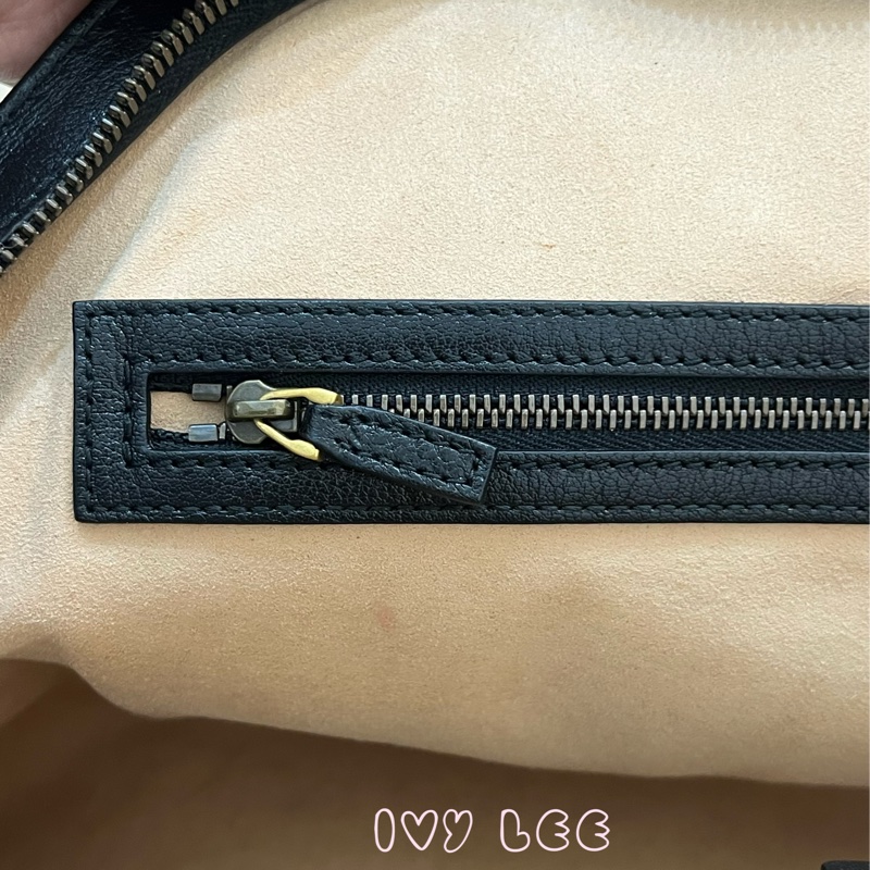 Gucci Libelle 兩用皮革手提包 斜背包 516459 黑色 金 虎頭 正品 二手精品-11