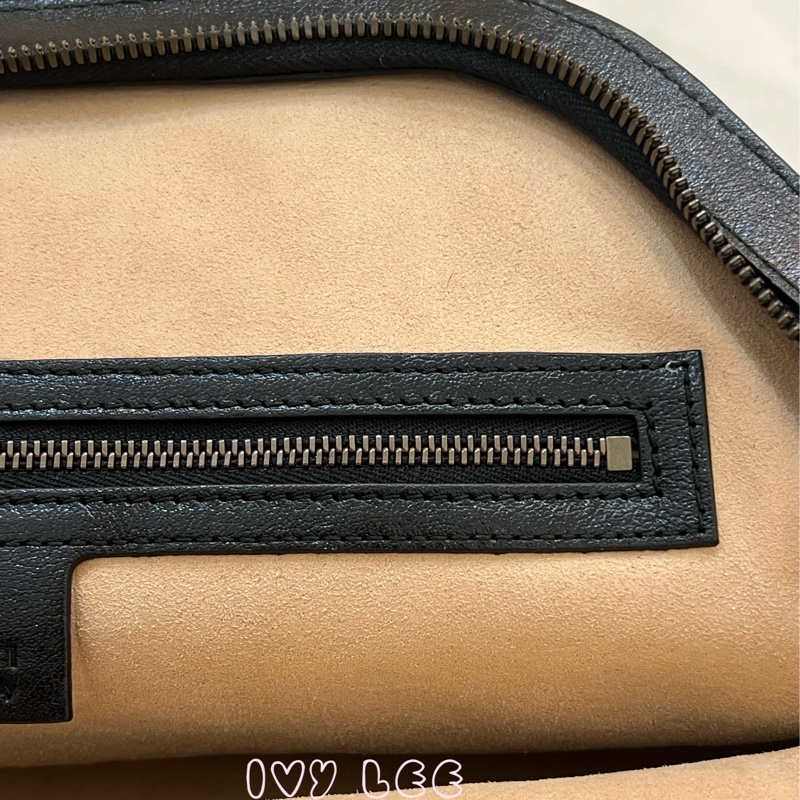 Gucci Libelle 兩用皮革手提包 斜背包 516459 黑色 金 虎頭 正品 二手精品-14