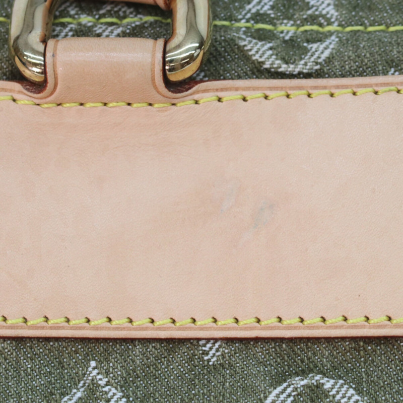 路易威登 M95215 Monogram Denim Lichen Neo Speedy 手提包，卡其色，金色五金，女士款-8