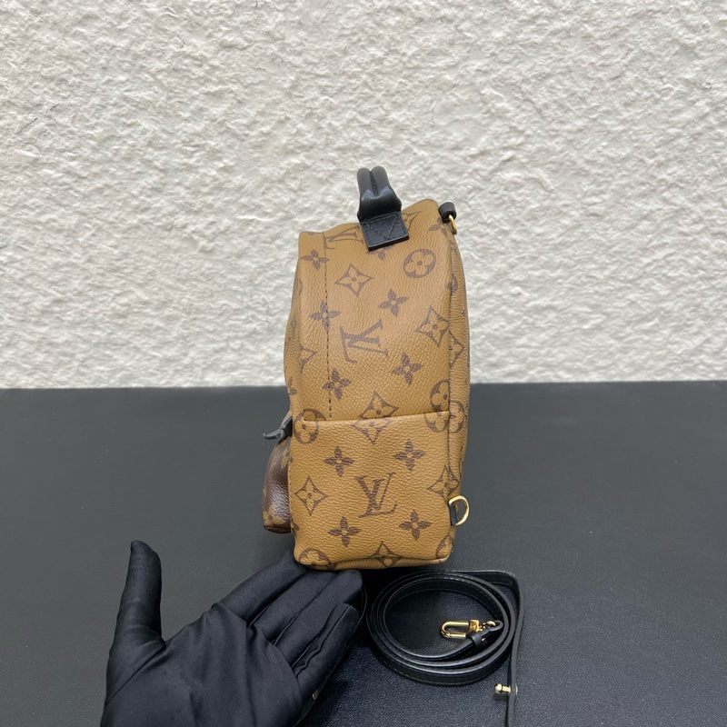 LV路易威登Palm Springs雙肩包mini 老花雙肩包小書包-3