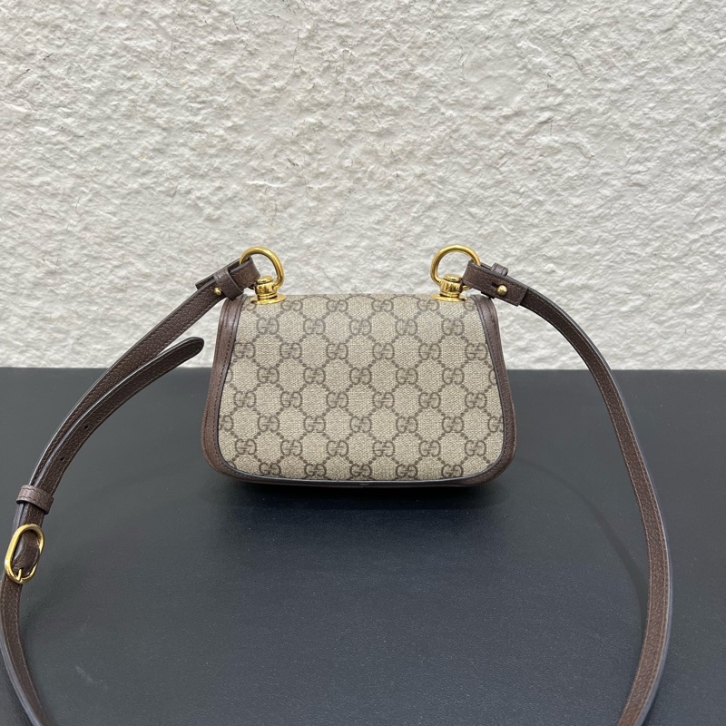 98新Gucci古馳Blondie系列小號 老花滿印手斜挎包-1