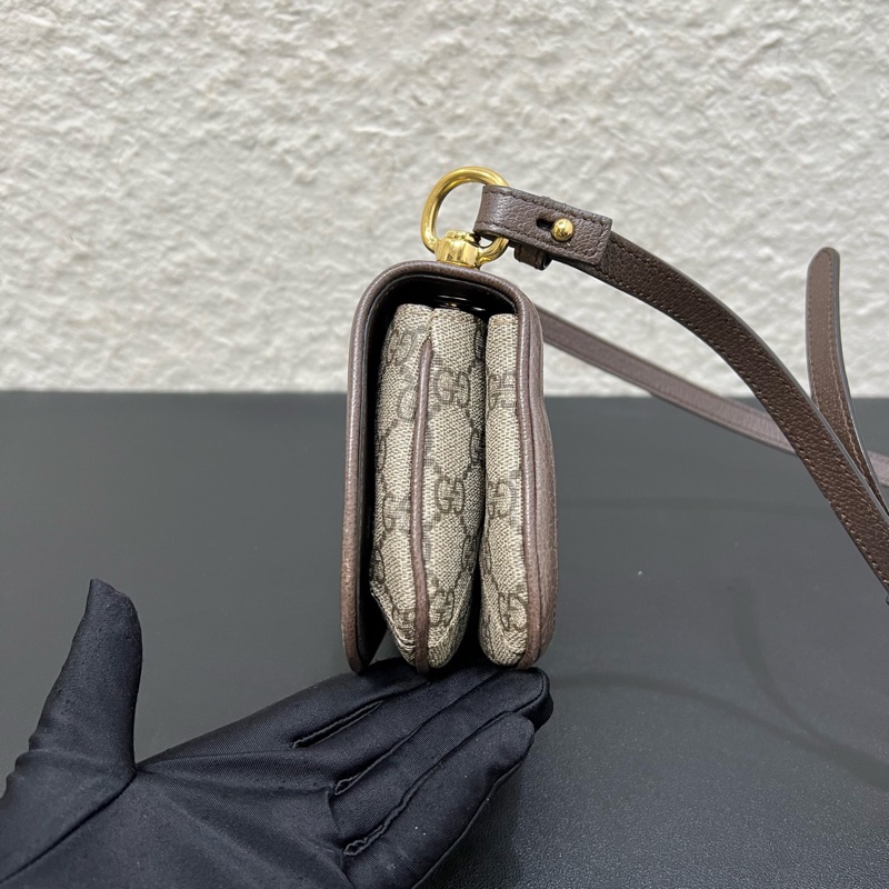 98新Gucci古馳Blondie系列小號 老花滿印手斜挎包-3