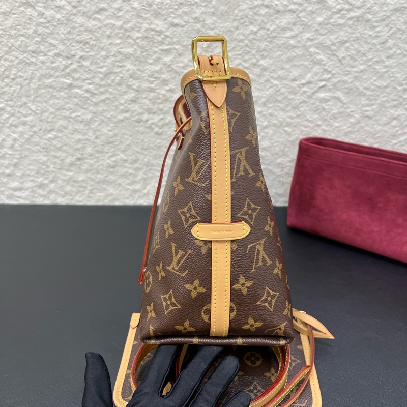 LV路易威登Carryall 小號芯老花子母包購物袋單肩斜挎包-4