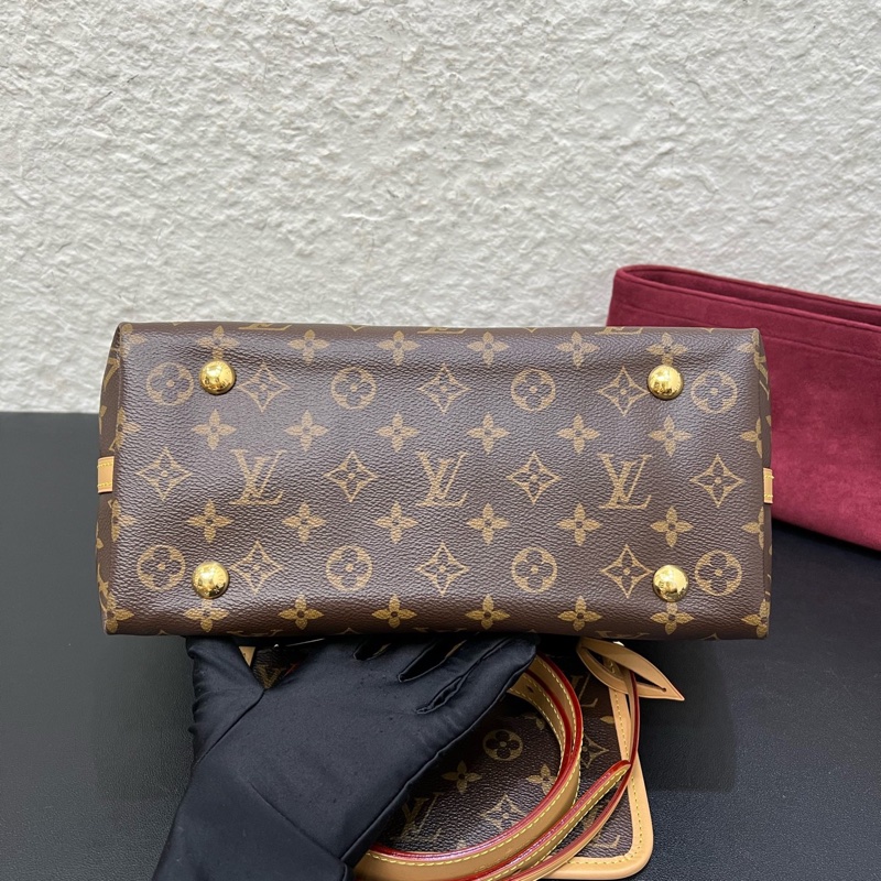 LV路易威登Carryall 小號芯老花子母包購物袋單肩斜挎包-5