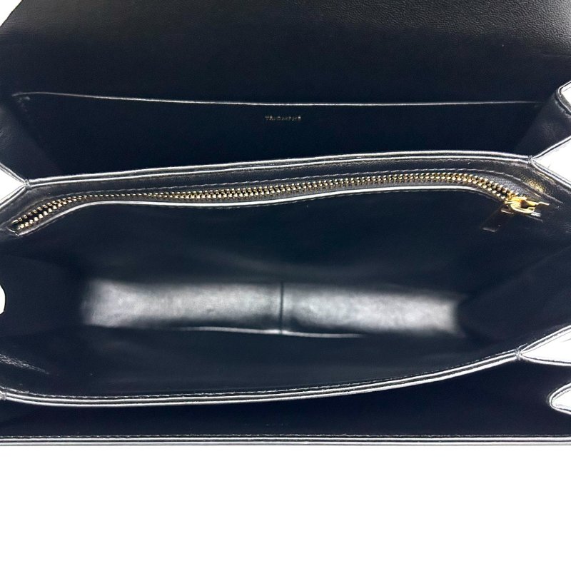 CELINE 黑金Triomphe肩背斜背豆腐包 24.5*19*6 98新配件塵袋-5
