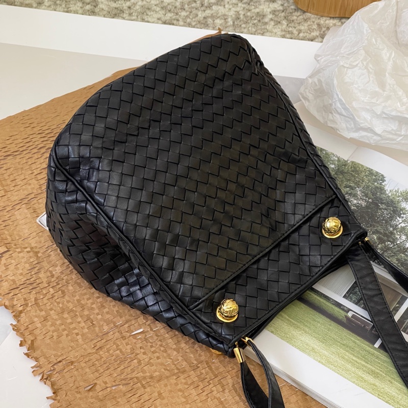 bottega Veneta葆蝶家 編織金球包 雕花小金球中古斜挎包-6